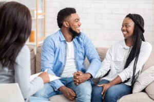 couple in therapy during family programming